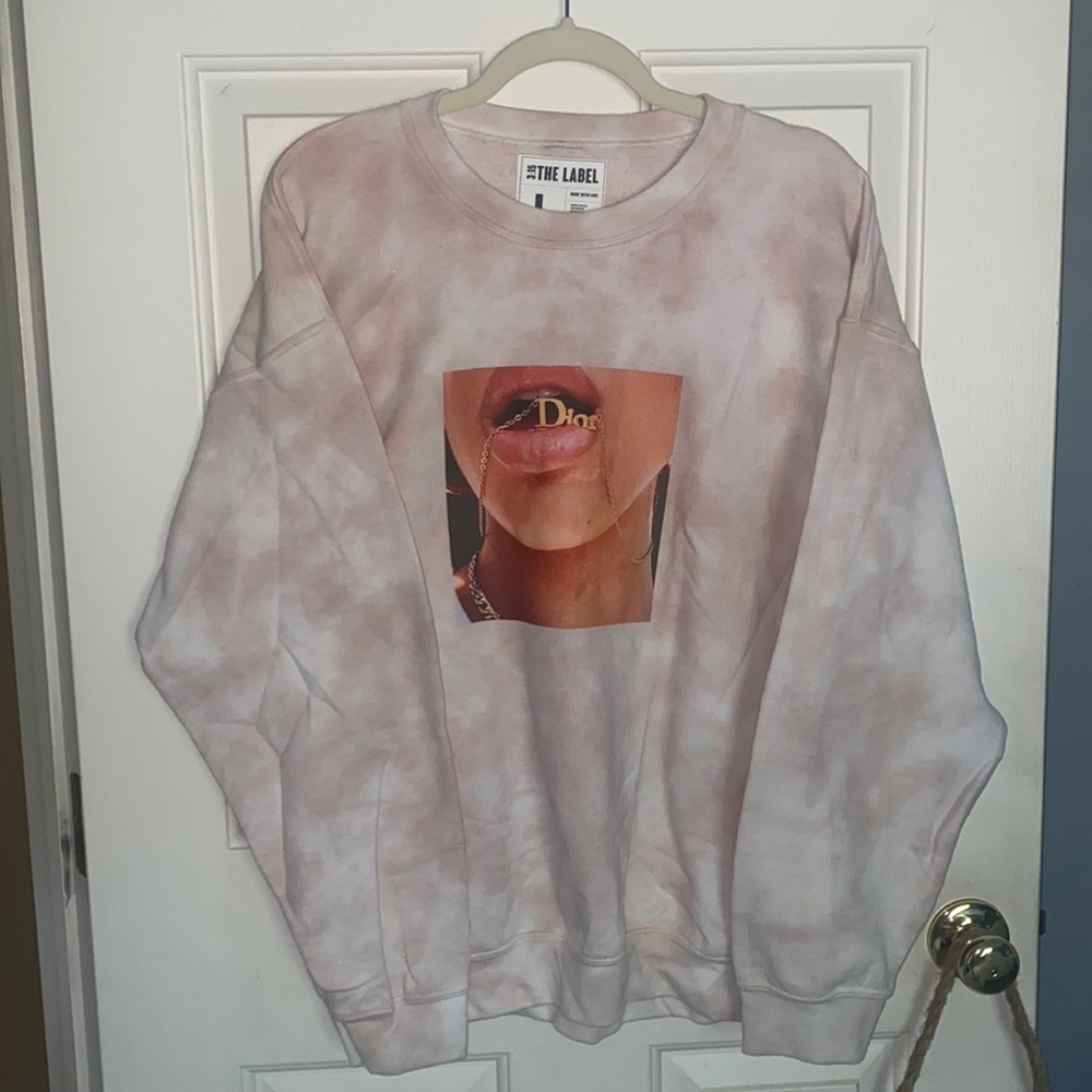 Dior Style Graphic Sweatshirt